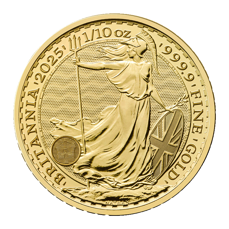 Image for 1/10 oz Gold Britannia Coin (2025) from TD Precious Metals